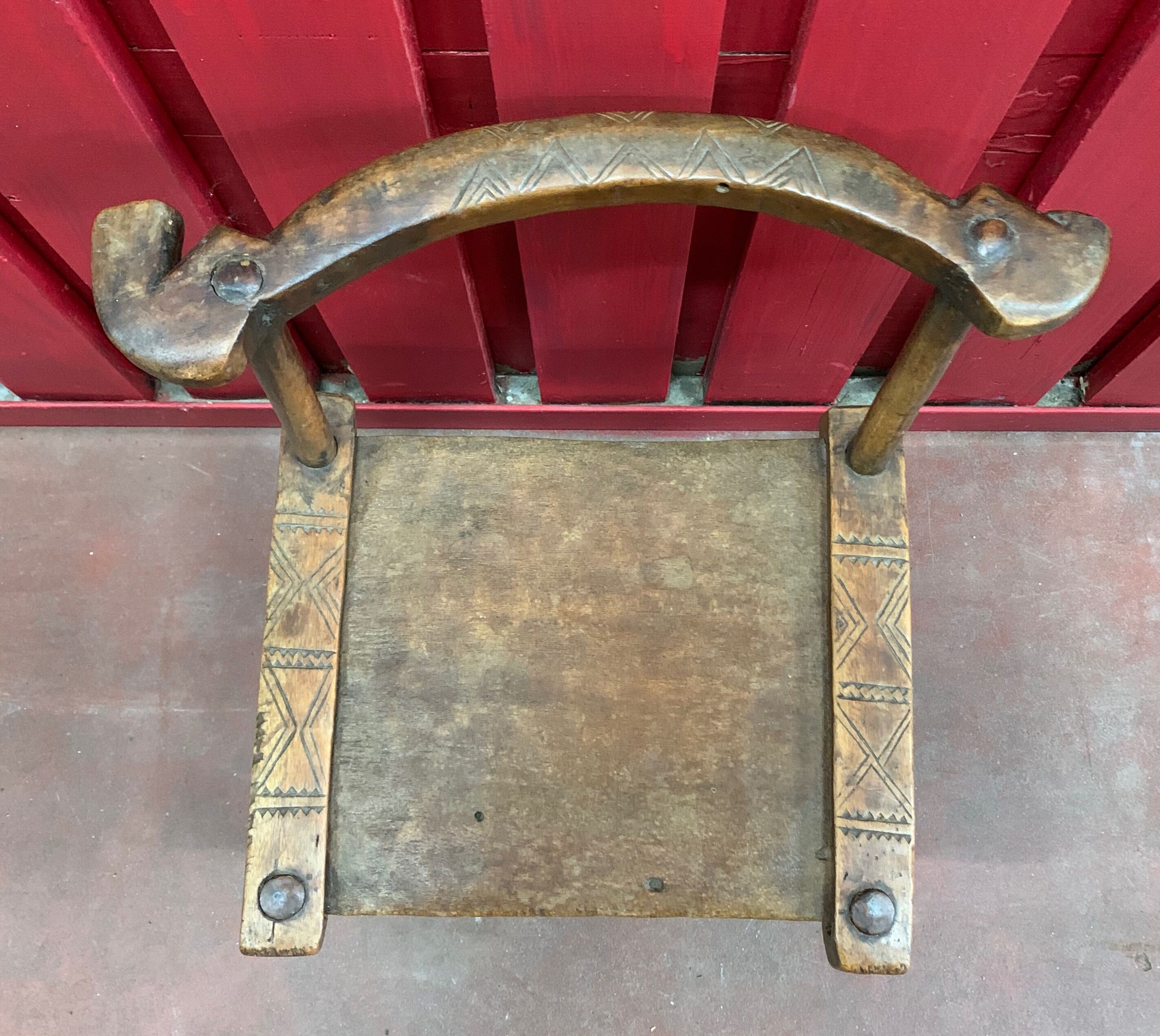 Former Baoulé wooden chair, Ivory Coast