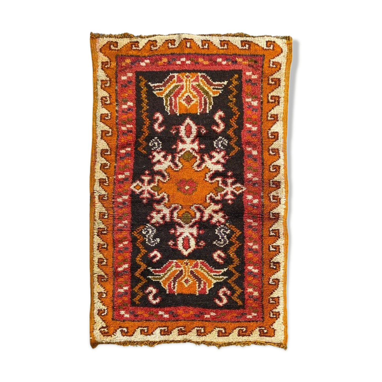 Vintage Moroccan tribal carpet 110x70 cm