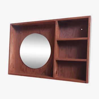 Étagère console avec miroir moderniste 60/70s