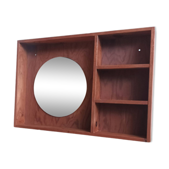 Console shelf with modernist mirror 60/70s