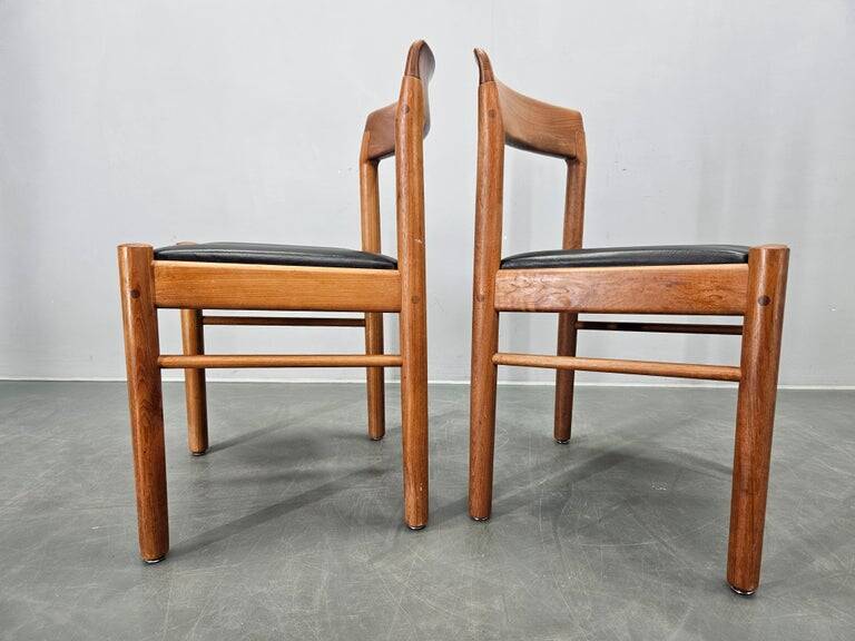 Set of Two Midcentury Rare Dining Chairs Bramin, Denmark, 1960s