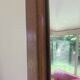 Mercurised glass mirror with solid wood