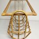 Vintage Review Door with Shelf, Bamboo / Rattan Sofa End