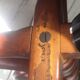 Door old wooden mantles in parrot style