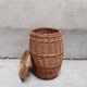 Vintage rattan wicker basket