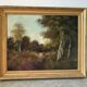 Balade en forêt, huile sur toile
