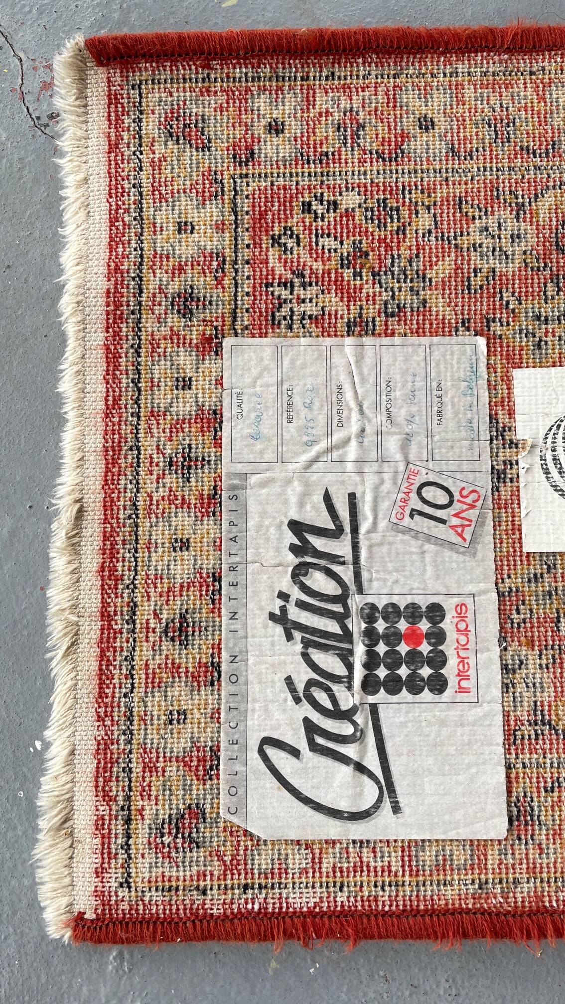 Vintage virgin wool rug