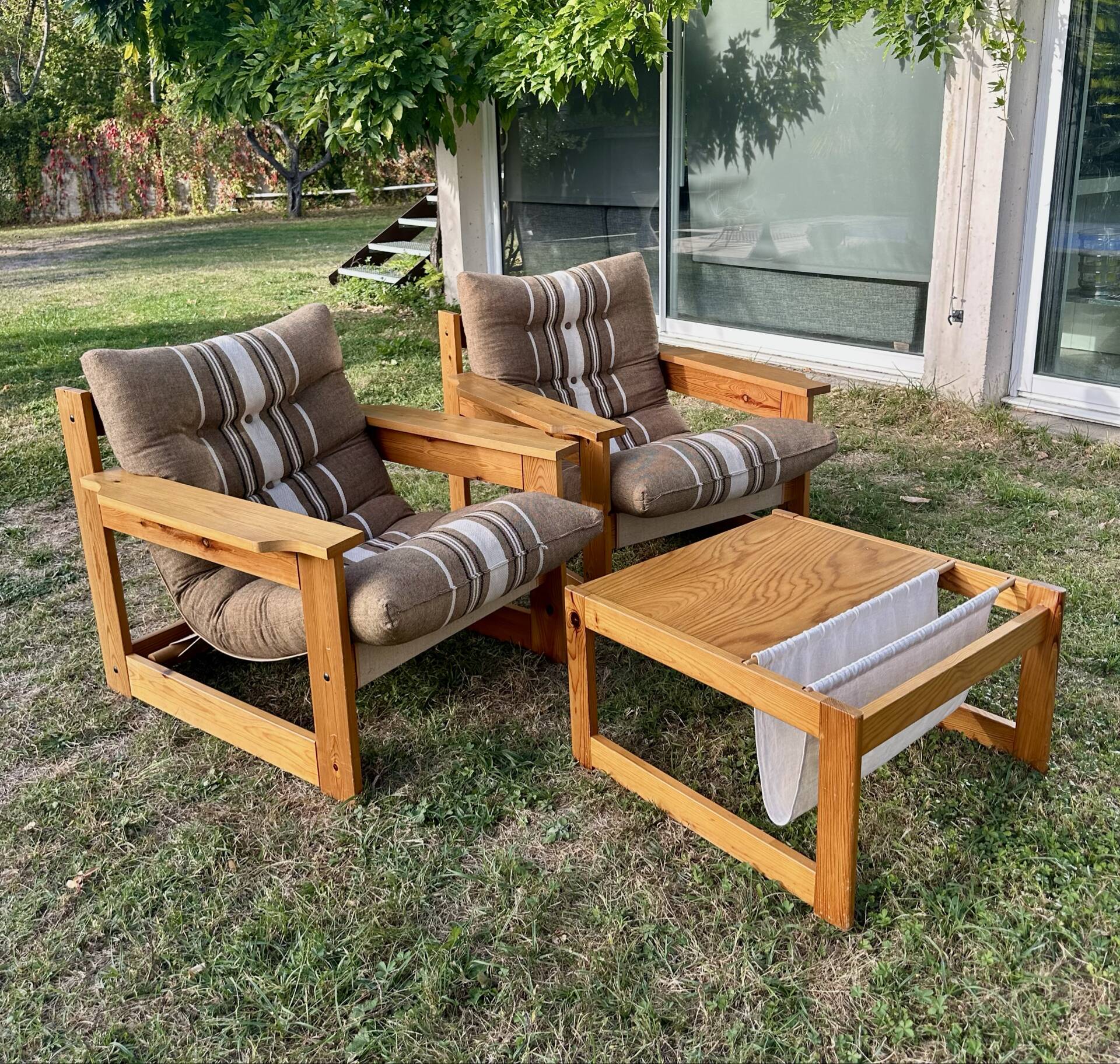 Chairs and Table Diana in Pine Wood by Karin Mobring for Ikea, 1