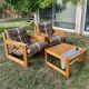 Chairs and Table Diana in Pine Wood by Karin Mobring for Ikea, 1