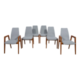 Mid-century dining chairs from schou andersen, 1970