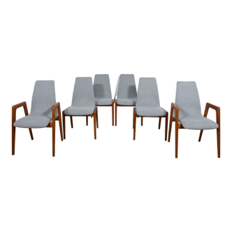 Mid-century dining chairs from schou andersen, 1970