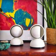 Pair of Eclisse lamps by Vico Magistretti for Artemide, Italy, 1965.