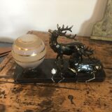 Art deco lamp deer