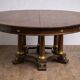 Large extendable round table – column leg – Empire period / mahogany