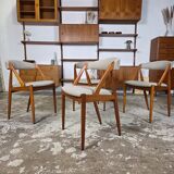 Kai Kristiansen Model 31 vintage Danish teak dining chairs