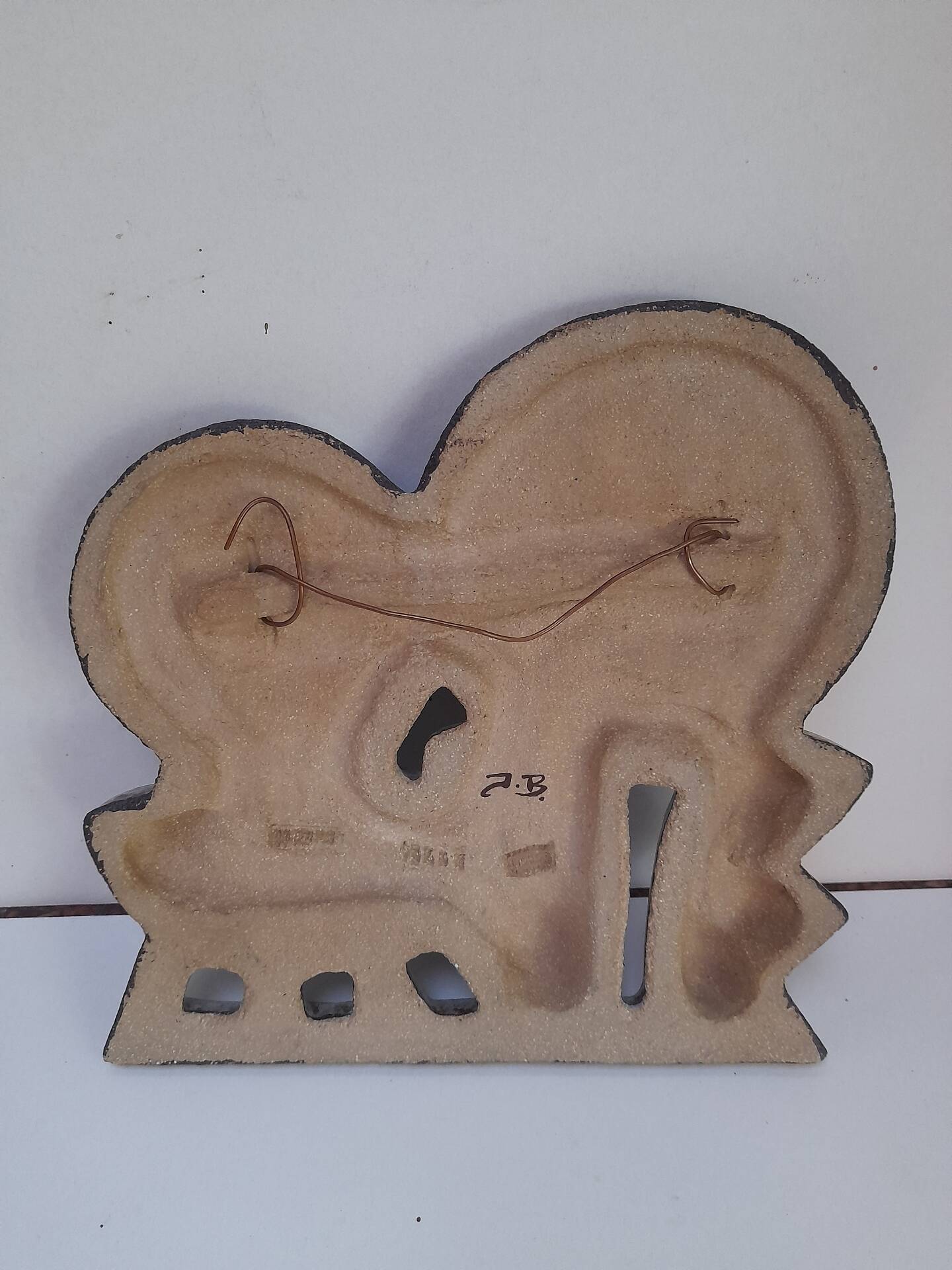 Large ceramic bas-relief by Søholm signed Noomi Backhausen.