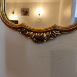 Miroir style louis XV doré