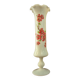 Grand vase opaline fleuri vintage