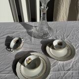 Vintage glass decanter in hot air balloon style H31 D18