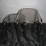 Set of 2 nesting tables of the 70s