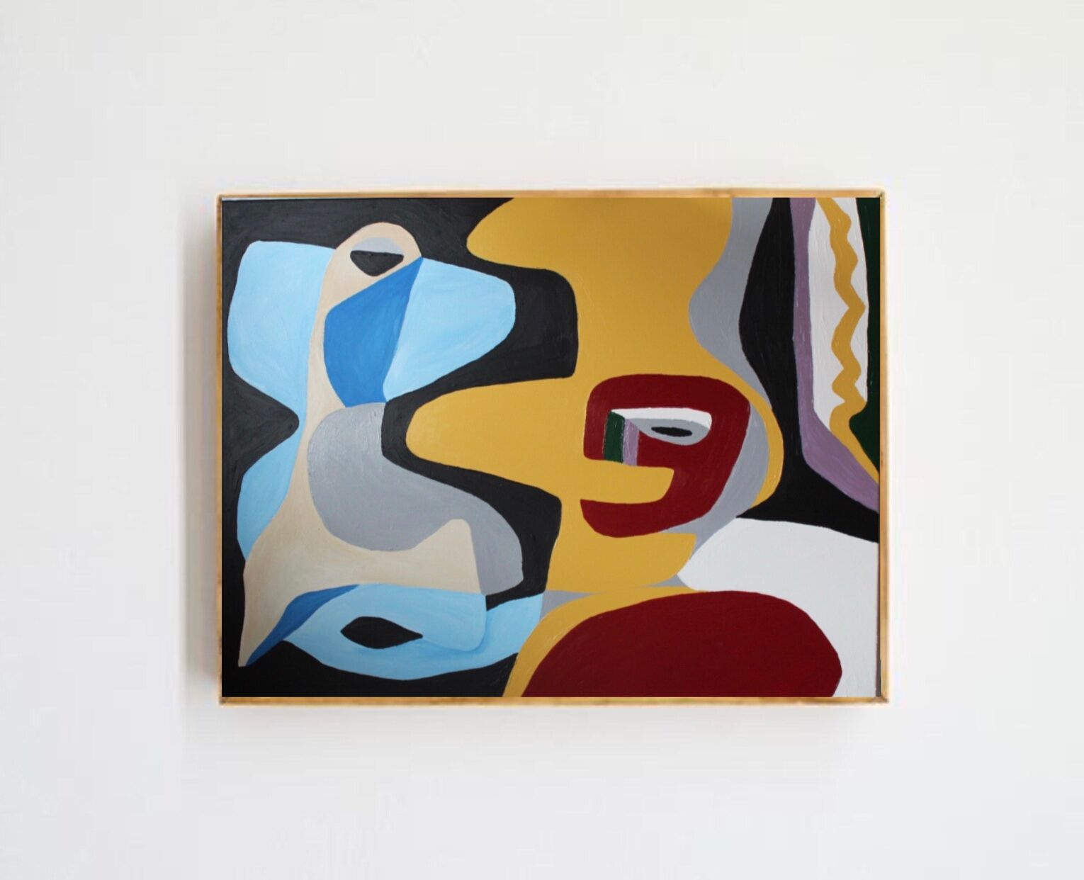 Peinture unique colorée, d'après Le Corbusier