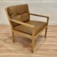 Scandinavian design leather armchair "Bernt Petersen" 1960.
