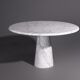 Carrara marble round dining table