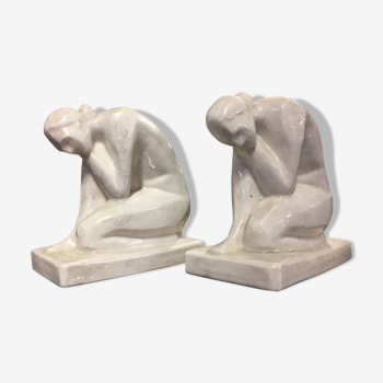 Ancient bookends by Saint Clement manufacturer