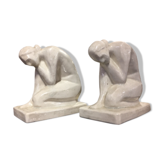 Ancient bookends by Saint Clement manufacturer