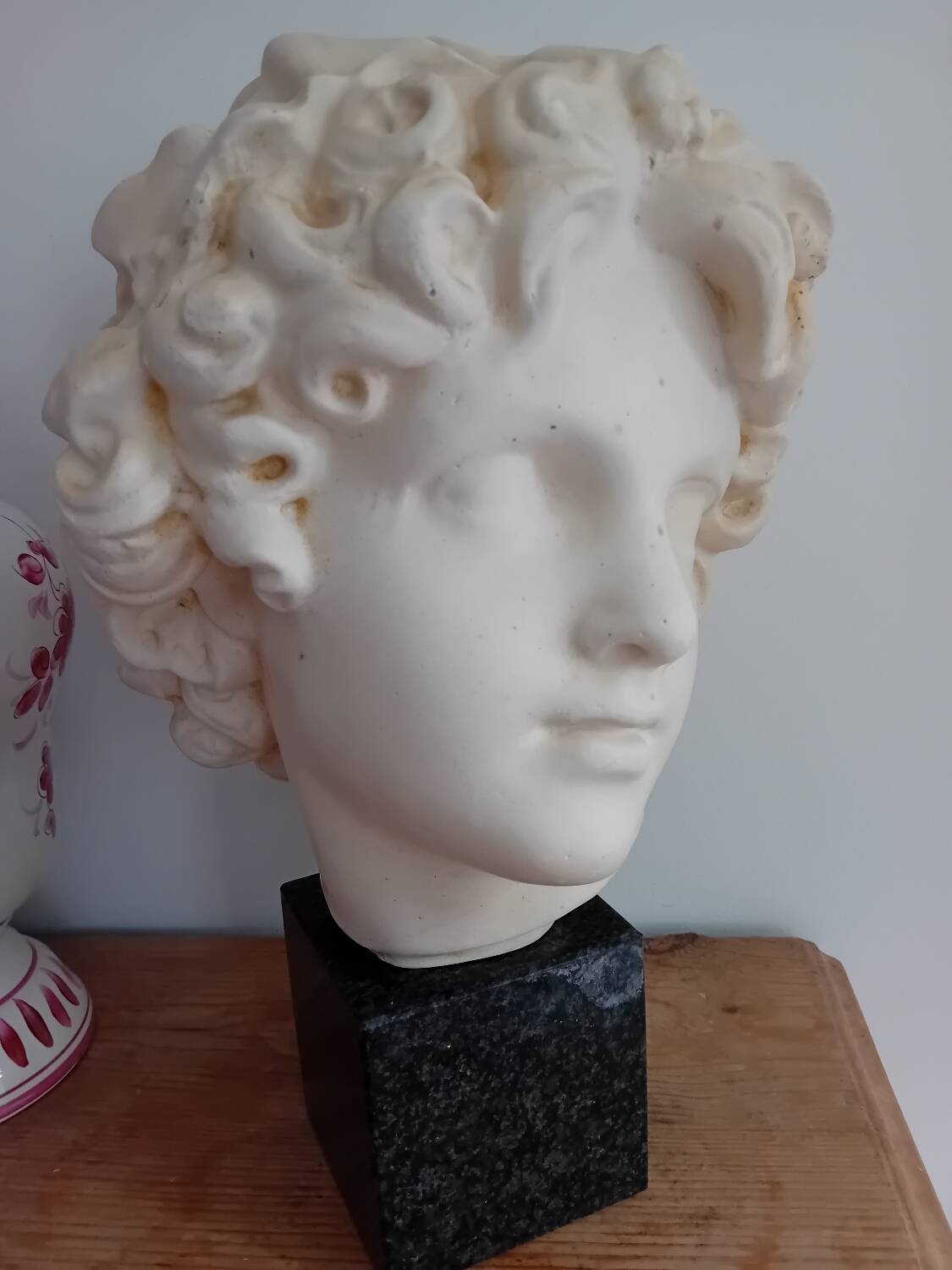 Young Bacchus head after Bartholdi