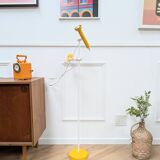 vintage yellow floor lamp