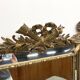 Large antique pediment mirror with parecloses