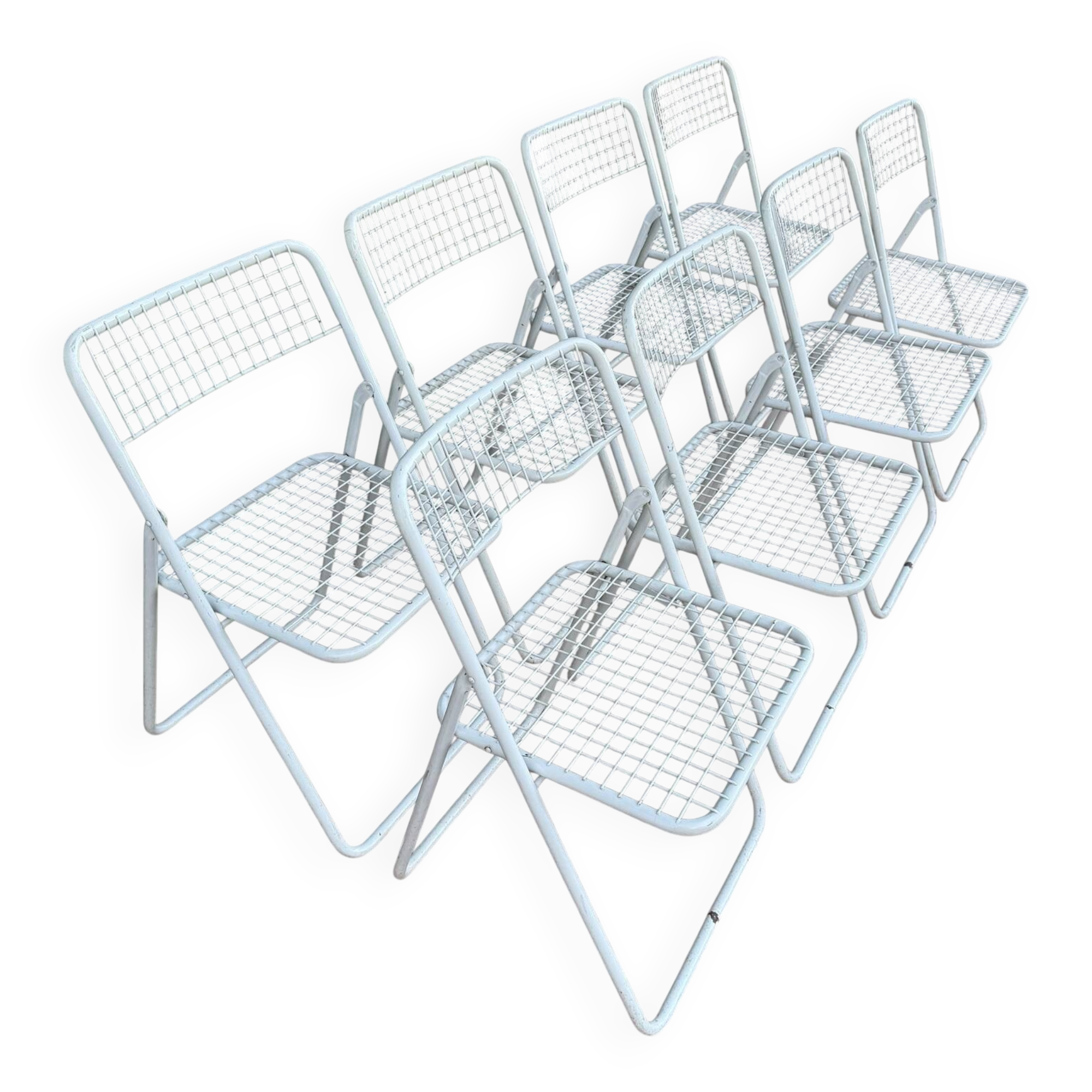 Ted Net Folding Chairs by Niels Gammelgaard for IKEA, 1970s, Set of