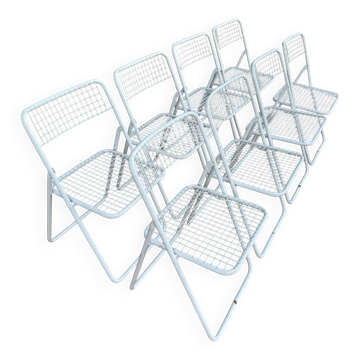 Ted Net Folding Chairs by Niels Gammelgaard for IKEA, 1970s, Set of
