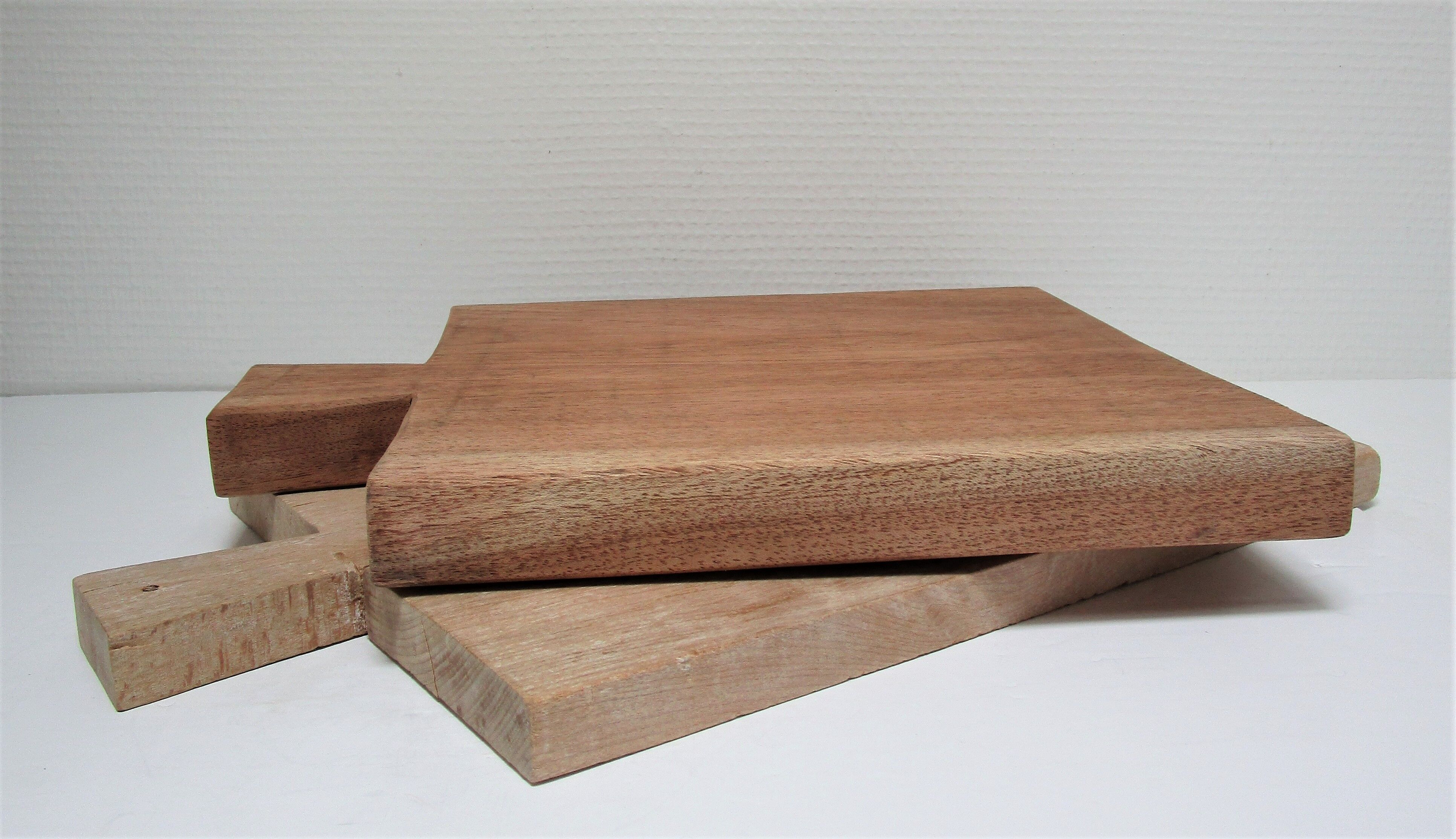 Two vintage solid wood cutting boards XL