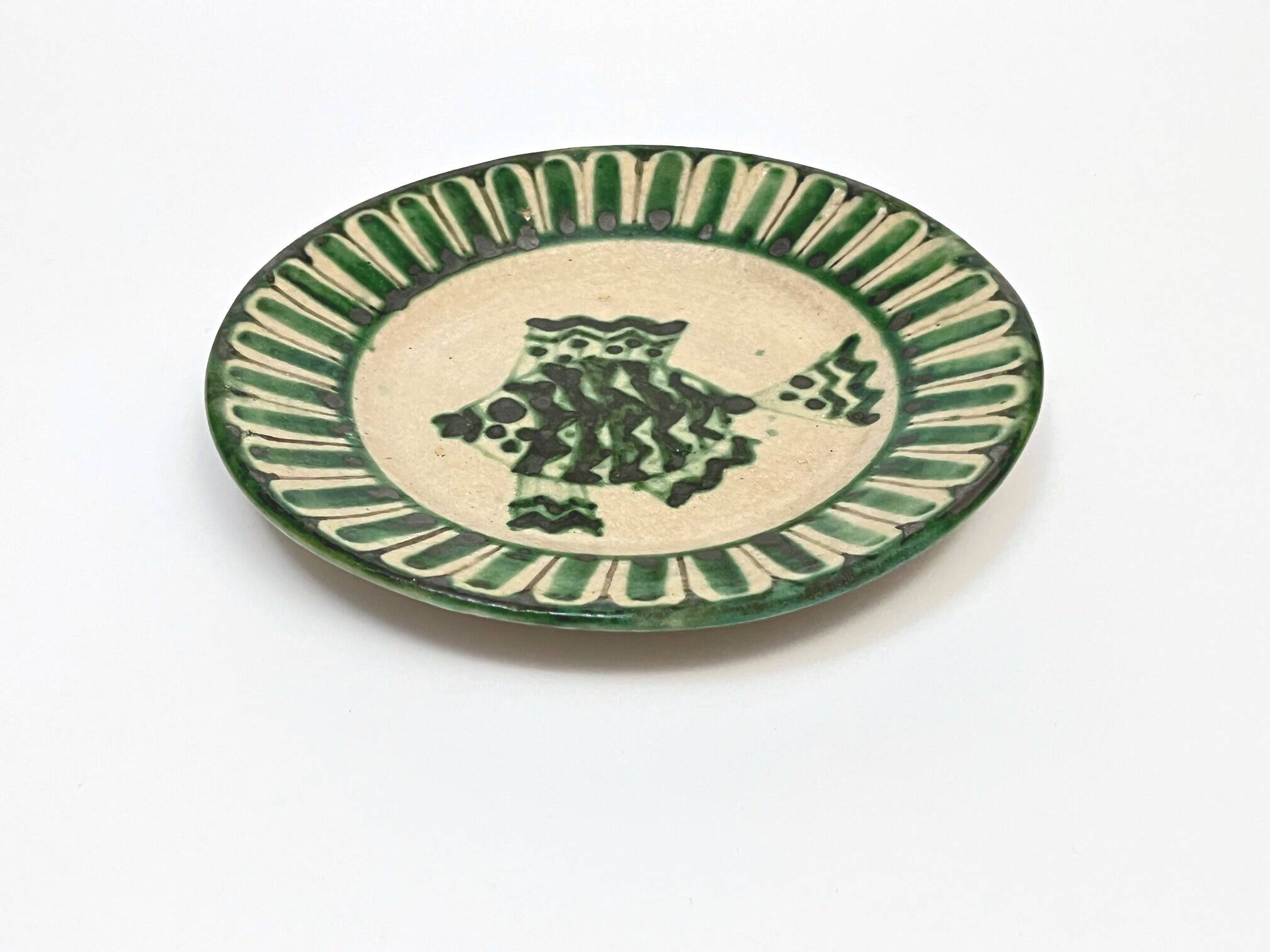 4 Vietri plates decorated by Fabbrica Ceramica Avallone, 1930s