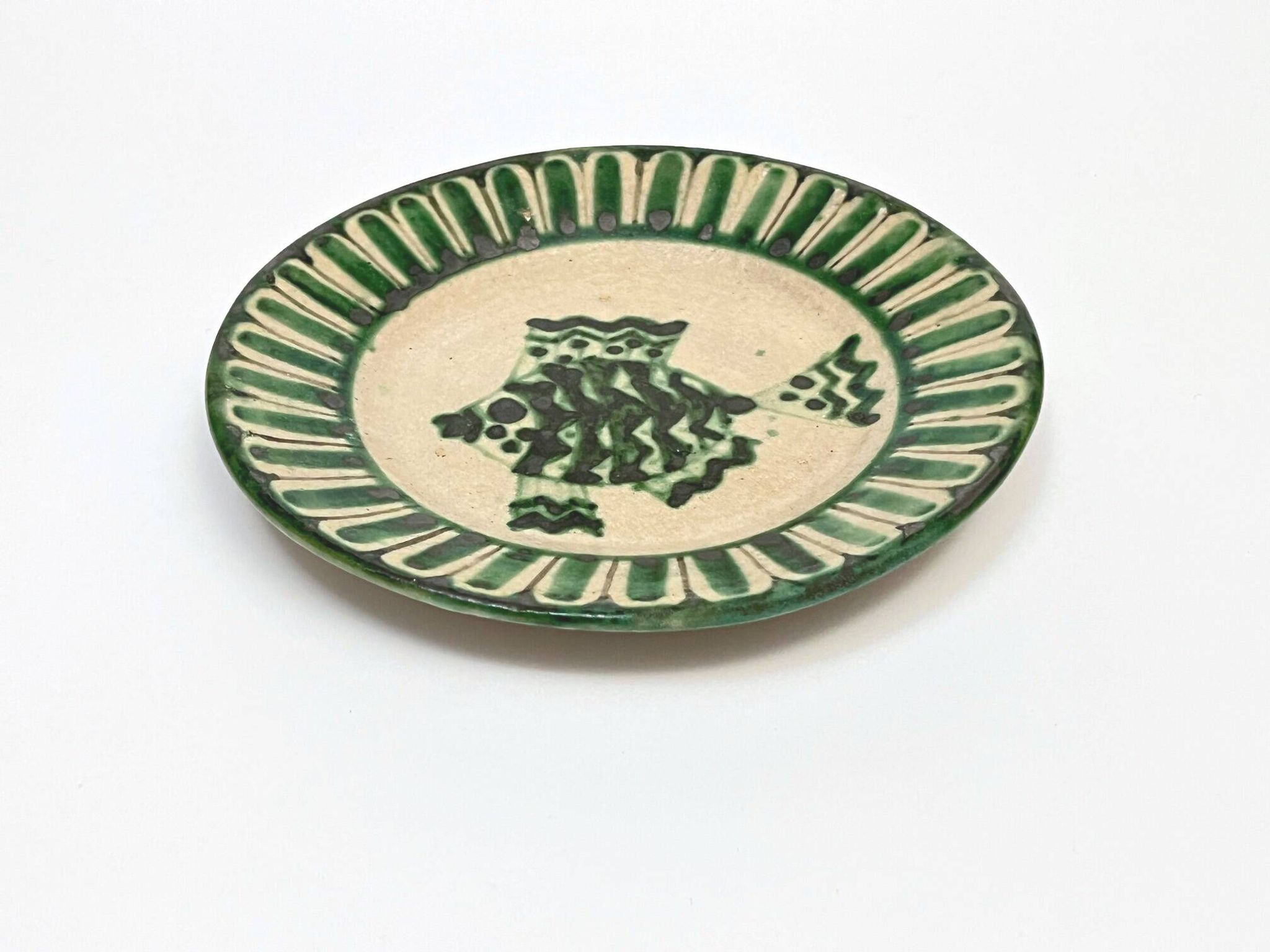 4 Vietri plates decorated by Fabbrica Ceramica Avallone, 1930s