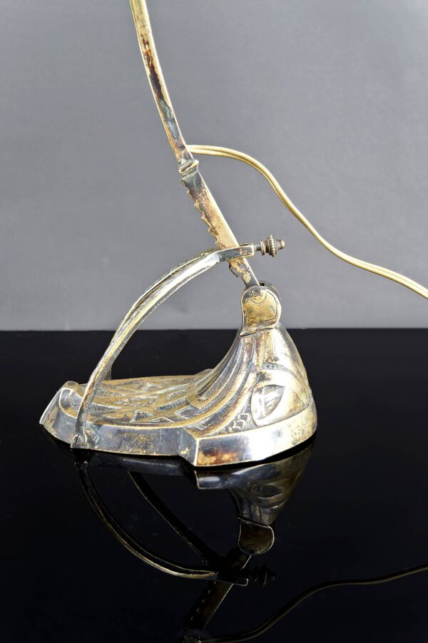 Lampe de bureau Art Nouveau / Art Déco – Muller Frères, France, vers 1910