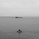 Photographie noir et blanc sur alu - Saint Malo piscine du Bon Secours