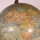 Globe terrestre par J.Forest éditeur Girard & Barrière, début du 20ème s.