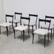 Rare set of 6 'S11' dining chairs by Alfred Hendrickx for Belform, 1950s