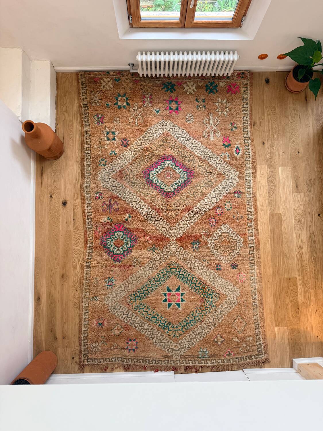 Large vintage Beni M'Guild Berber rug