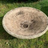 Jardinière bac a fleurs de jardin en ciment reconstitué xx siècle