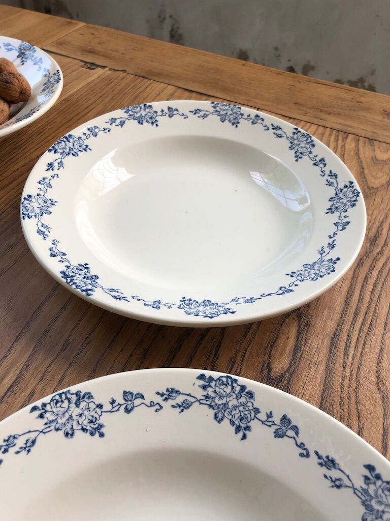 Set de 5 assiettes faïencerie des Chères