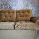 Sofa bed 3 places in corduroy color bronze Roche Bobois