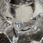 Pair of art deco crystal chandeliers, Cristallerie Vannes Le Chatel