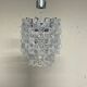 Hexagonal glass Cascade chandelier attributed to Av Mazzega, 1970s.