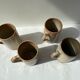 Lot de 4 mugs ou choppes en grès