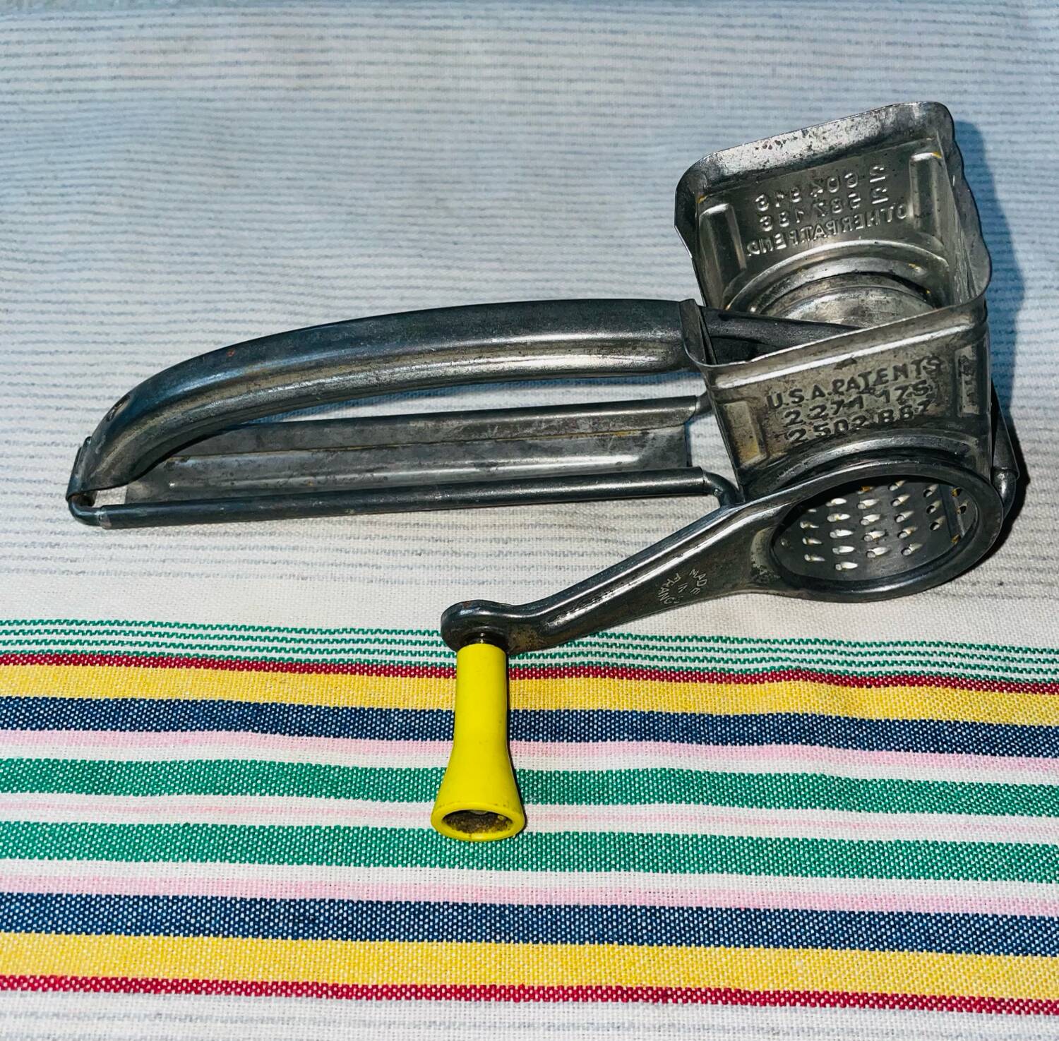 Mouli grater cheese grating mill | slices grater | vintage kitchen utensil 1960