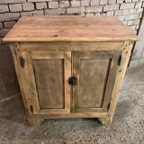 Vintage Parisian buffet made of raw wood